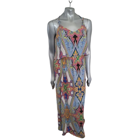 🪻BOGO🪻 Peach Love California Maxi Dress Size Medium Hippy‎ Boho - Picture 3 of 12